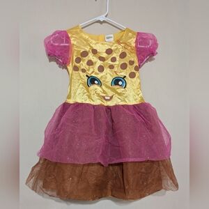 Disguise Shopkins Pink and Brown Halloween Costume with Playful Face Design